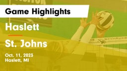 Haslett  vs St. Johns  Game Highlights - Oct. 11, 2023