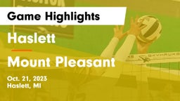 Haslett  vs Mount Pleasant Game Highlights - Oct. 21, 2023