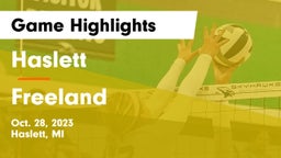 Haslett  vs Freeland Game Highlights - Oct. 28, 2023