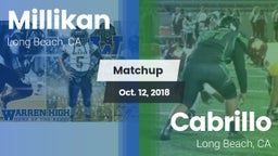 Matchup: Millikan  vs. Cabrillo  2018