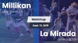 Matchup: Millikan  vs. La Mirada  2019