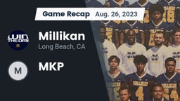 Recap: Millikan  vs. MKP  2023