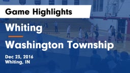 Whiting  vs Washington Township  Game Highlights - Dec 23, 2016