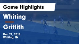 Whiting  vs Griffith  Game Highlights - Dec 27, 2016