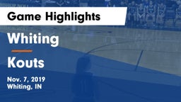 Whiting  vs Kouts Game Highlights - Nov. 7, 2019