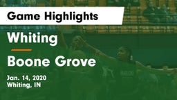 Whiting  vs Boone Grove  Game Highlights - Jan. 14, 2020