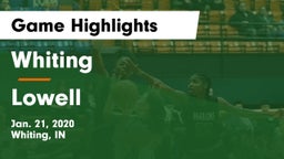 Whiting  vs Lowell  Game Highlights - Jan. 21, 2020