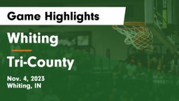Whiting  vs Tri-County  Game Highlights - Nov. 4, 2023