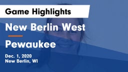 New Berlin West  vs Pewaukee  Game Highlights - Dec. 1, 2020