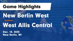 New Berlin West  vs West Allis Central  Game Highlights - Dec. 18, 2020