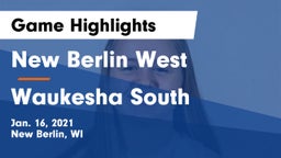 New Berlin West  vs Waukesha South  Game Highlights - Jan. 16, 2021