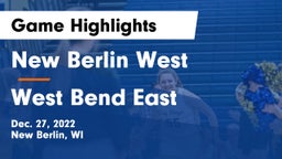 New Berlin West  vs West Bend East  Game Highlights - Dec. 27, 2022