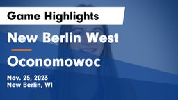 New Berlin West  vs Oconomowoc  Game Highlights - Nov. 25, 2023