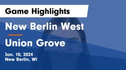 New Berlin West  vs Union Grove  Game Highlights - Jan. 10, 2024