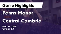 Penns Manor  vs Central Cambria  Game Highlights - Dec. 27, 2019