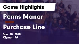 Penns Manor  vs Purchase Line  Game Highlights - Jan. 30, 2020