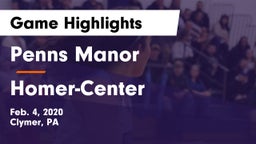 Penns Manor  vs Homer-Center  Game Highlights - Feb. 4, 2020