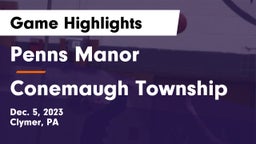 Penns Manor  vs Conemaugh Township  Game Highlights - Dec. 5, 2023