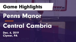Penns Manor  vs Central Cambria  Game Highlights - Dec. 6, 2019