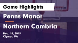 Penns Manor  vs Northern Cambria  Game Highlights - Dec. 18, 2019