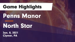 Penns Manor  vs North Star  Game Highlights - Jan. 8, 2021