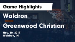 Waldron  vs Greenwood Christian Game Highlights - Nov. 30, 2019