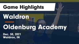 Waldron  vs Oldenburg Academy  Game Highlights - Dec. 30, 2021