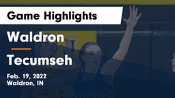 Waldron  vs Tecumseh  Game Highlights - Feb. 19, 2022