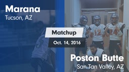 Matchup: Marana  vs. Poston Butte  2016
