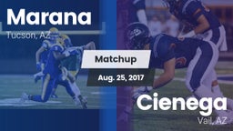 Matchup: Marana  vs. Cienega  2017