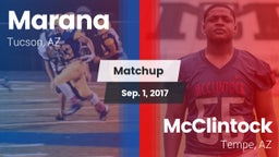 Matchup: Marana  vs. McClintock  2017