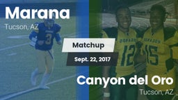 Matchup: Marana  vs. Canyon del Oro  2017