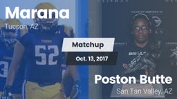Matchup: Marana  vs. Poston Butte  2017
