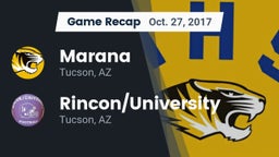 Recap: Marana  vs. Rincon/University  2017