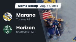 Recap: Marana  vs. Horizon  2018