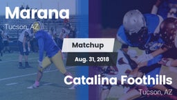 Matchup: Marana  vs. Catalina Foothills  2018