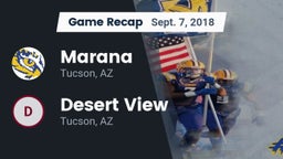 Recap: Marana  vs. Desert View  2018