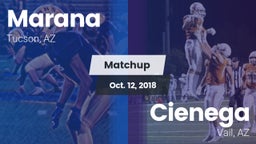 Matchup: Marana  vs. Cienega  2018