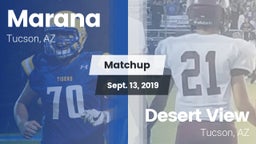 Matchup: Marana  vs. Desert View  2019