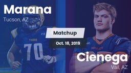 Matchup: Marana  vs. Cienega  2019