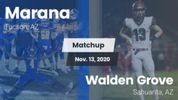 Matchup: Marana  vs. Walden Grove  2020