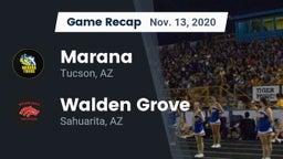 Recap: Marana  vs. Walden Grove  2020