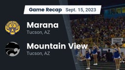 Recap: Marana  vs. Mountain View  2023