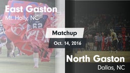 Matchup: East Gaston High vs. North Gaston  2016