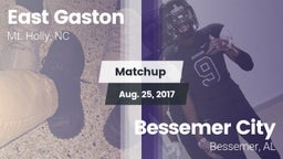 Matchup: East Gaston High vs. Bessemer City  2017