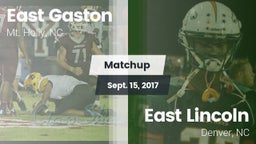 Matchup: East Gaston High vs. East Lincoln  2017