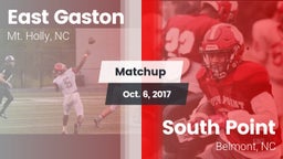Matchup: East Gaston High vs. South Point  2017