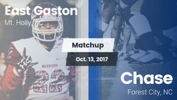Matchup: East Gaston High vs. Chase  2017
