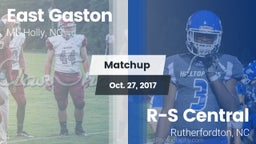 Matchup: East Gaston High vs. R-S Central  2017