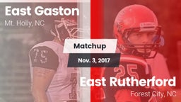 Matchup: East Gaston High vs. East Rutherford  2017